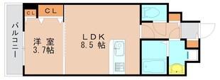 エンクレスト吉塚駅前Ⅱの物件間取画像